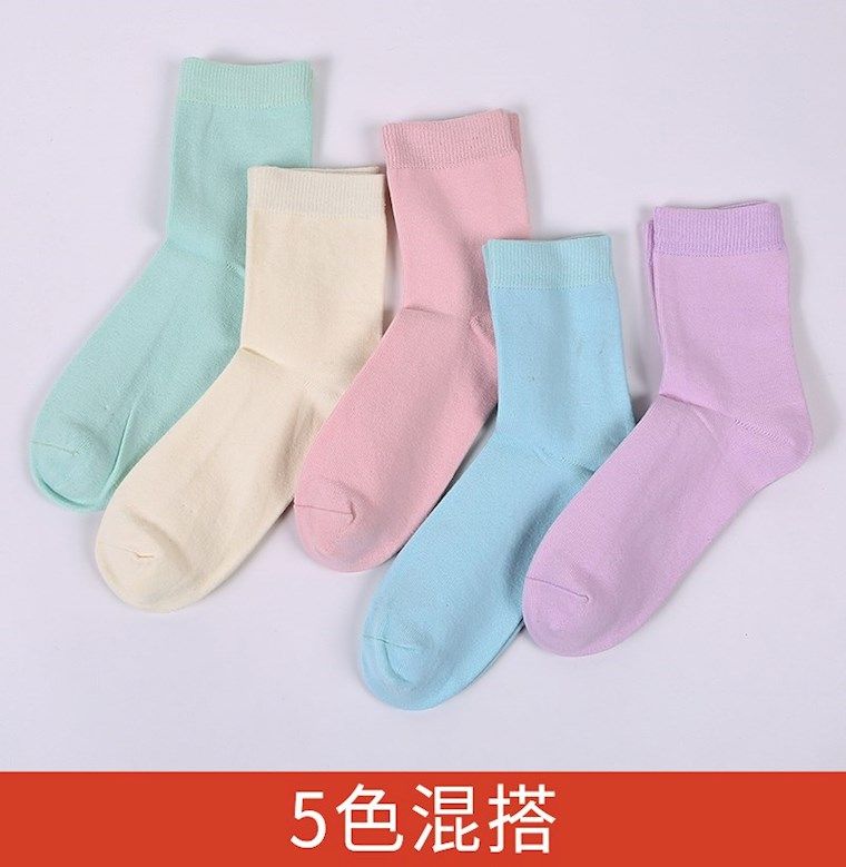 中年老年人女士妈妈纯棉袜子春季 衣成狂潮短袜/打底袜/丝袜/美腿袜