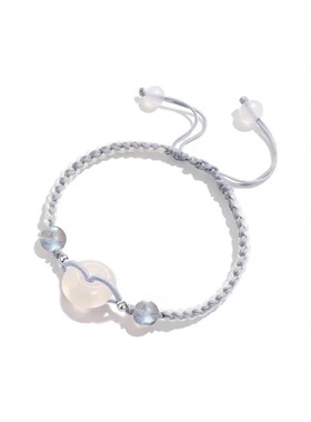 平安扣情侣手链女ins小众简约气质闺蜜手绳转运编织手工生日礼物