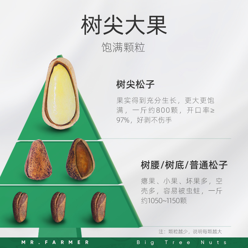 新农哥东北虎皮烤松子600g手剥开口松籽原味坚果炒货孕妇休闲零食