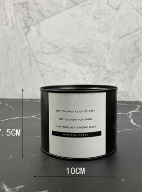 北欧ins风厨房铁罐阳台柜摆件