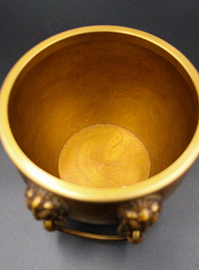 纯铜客厅招财居家装饰品大水缸