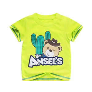 安塞尔斯儿童短袖T恤纯棉男童夏装半袖夏季童装宝宝上衣小童婴儿3