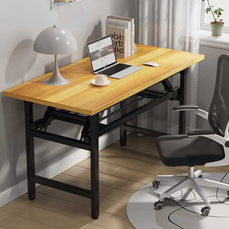 可折叠电脑桌台式书桌家用办公桌卧室出租屋小桌子简易学习写字桌 - 图1