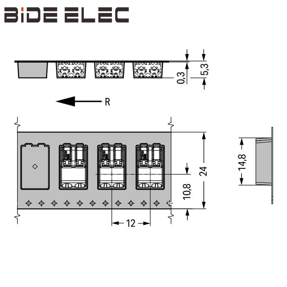 万可WAGO10只SMD PCB接线端子2极2060-452推压键0.75mm2间距4mm - 图1