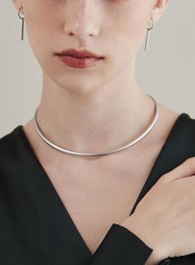 轻奢女款开口项圈 极简高级感金属项圈 欧美风格设计