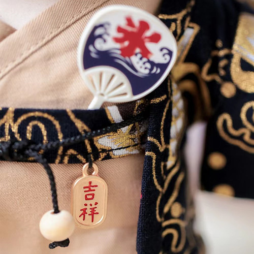 原创设计金狐夏日祭20cm娃衣和风浴衣和服无属性棉花娃娃衣服套装 - 图2