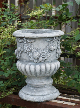 欧花别墅阳台造景装饰底座