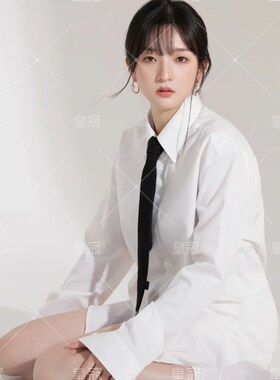 影楼工作室私房照性感白衬衫摄影主题写真服饰少女肖像艺术照服装