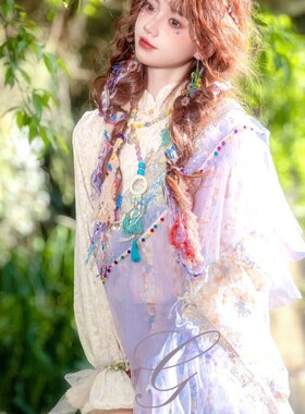 藏族服装女藏袍少数民族服藏族女民族风写真西藏旅拍闺蜜拍照服装
