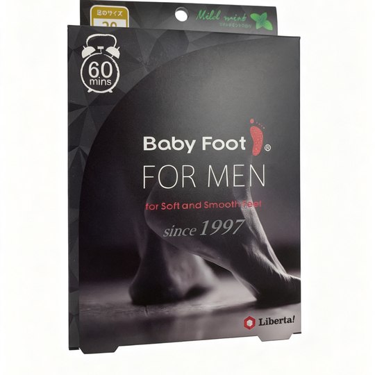 Baby Foot男士足膜专为男士厚角质设计 60分钟护理 双脚光滑细腻