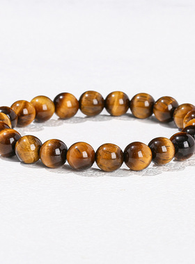 晶东珠宝天然水晶手链简约单圈黄水晶手串跨境热销款素圈手饰