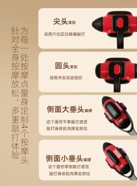 四头旋转敲背穴位经络按摩捶