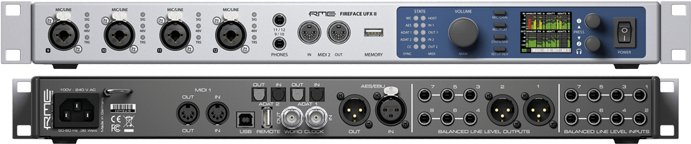 RME Fireface 802FS UFX3 III音频接口专业录音棚声卡编曲混音-图3