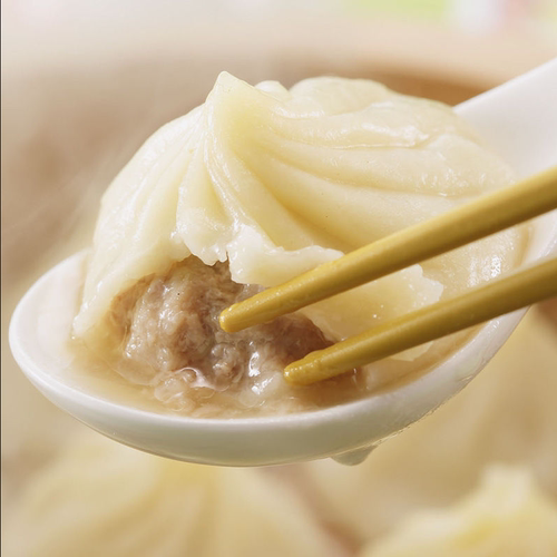 思念灌汤小笼汤包288g*10包 早餐茶点心猪肉包子蒸包冷冻速食10只 - 图1