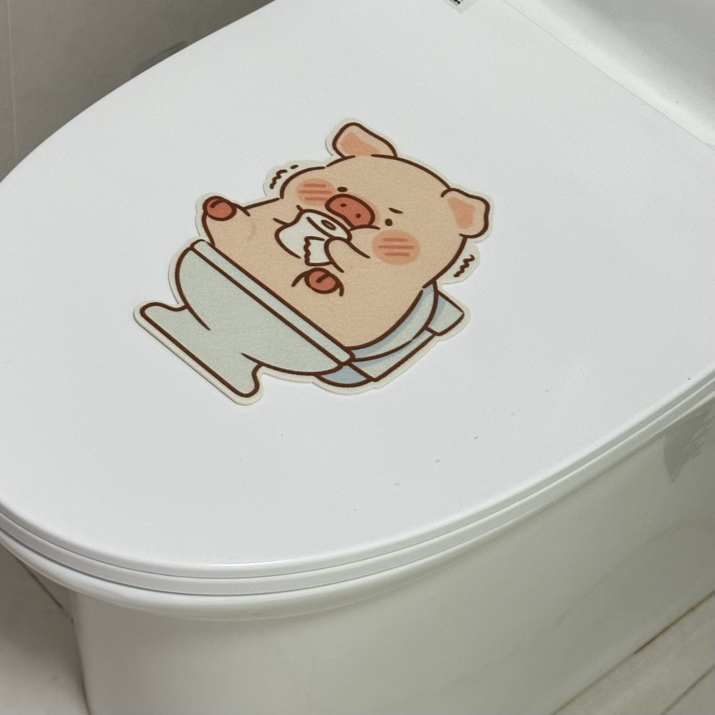新款LuLu猪马桶除臭贴卫生间香薰片厕所装饰卡通贴纸防水消臭留香,淘宝优惠券,粉丝福利购,淘宝优惠卷