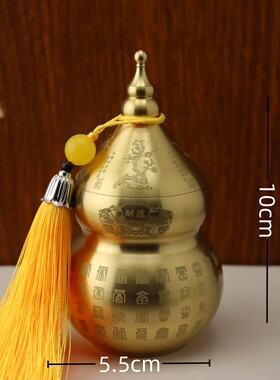 纯铜百福葫芦厨房西北角摆件