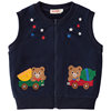 MIKI cartoon cotton embroidered vest spring and autumn style