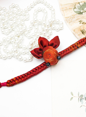 真丝纯手工编织金鱼手链