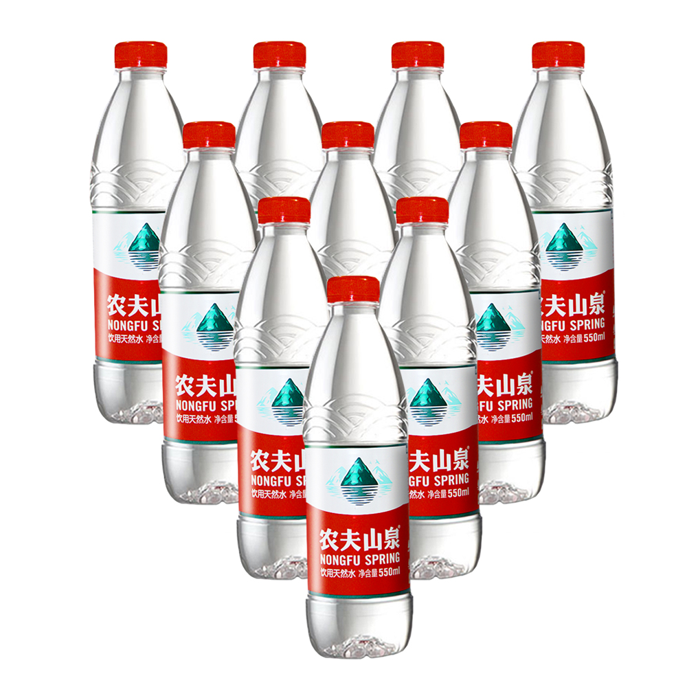 农夫山泉天然水550ml*24瓶天然水红盖水小瓶饮用水非矿泉水 - 图1