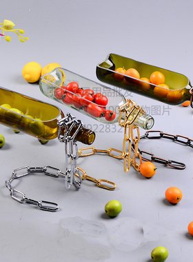 新品上市创意悬浮酒瓶桌面微景观