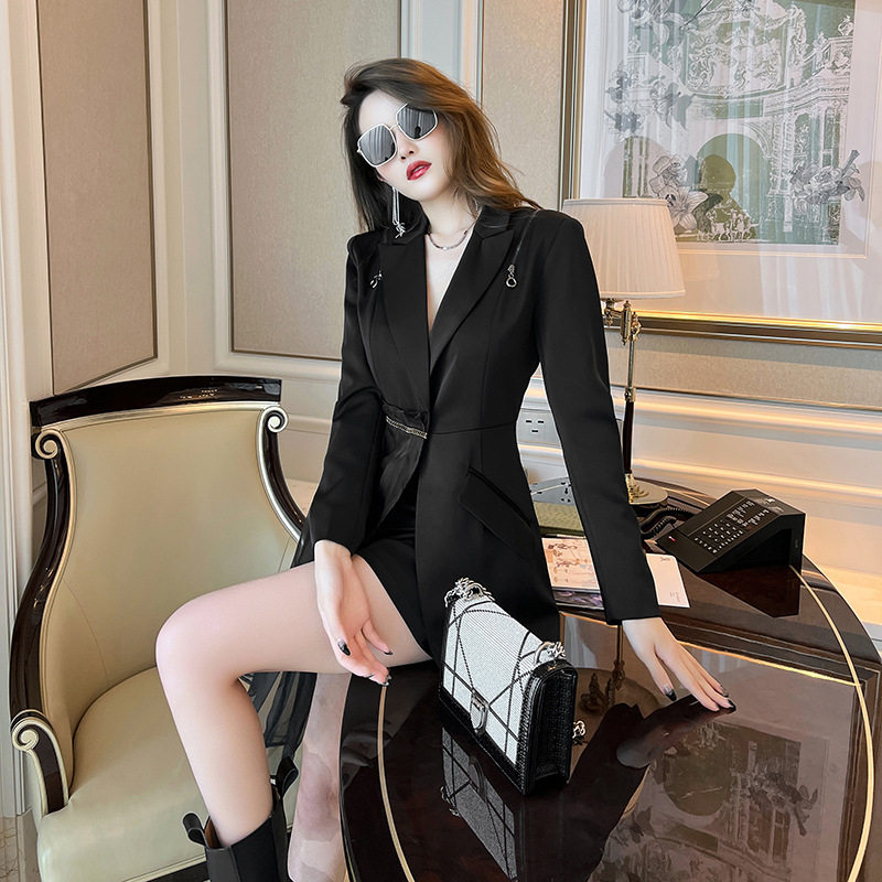 2026秋季新款气质女西装领收腰显瘦连衣裙短款两件套时尚百搭外套,淘宝优惠券,粉丝福利购,淘宝优惠卷