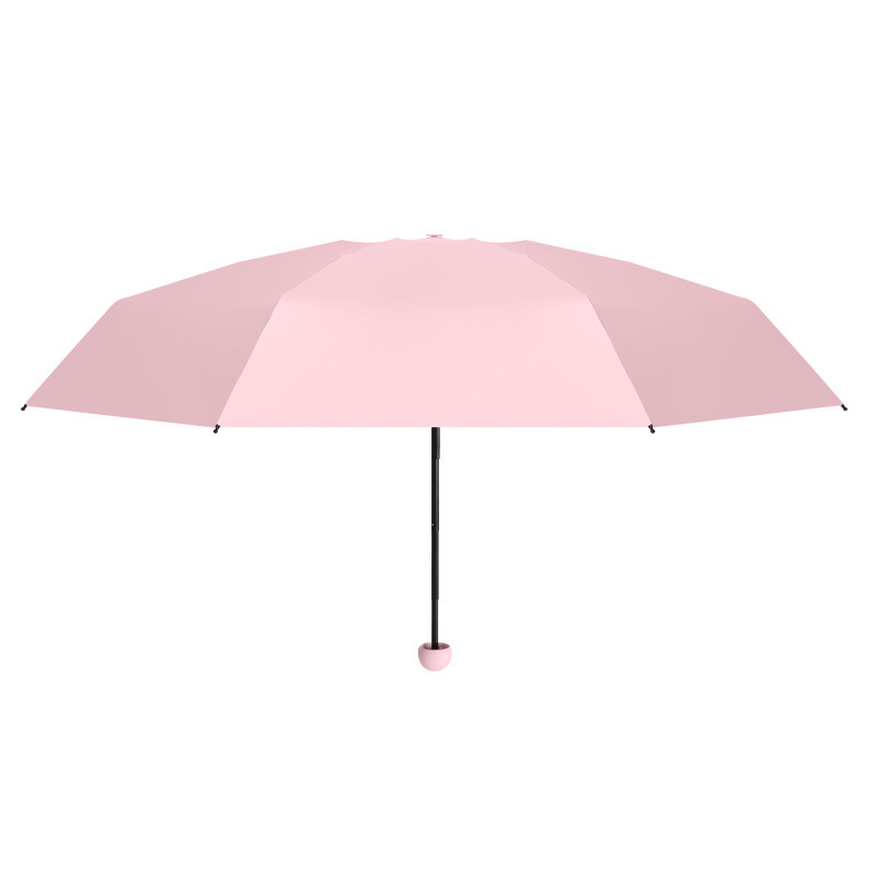 圆五折伞防晒防紫外线太阳伞迷你口袋伞小巧便携遮阳伞雨伞 - 图3