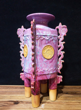 花瓶办公室神垕钧瓷中式