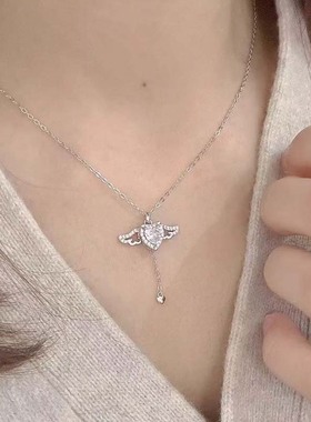 丘比特爱心锆石项链女