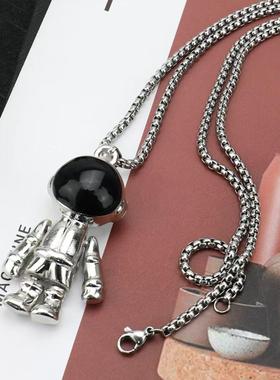 太空人宇航员毛衣长款项链