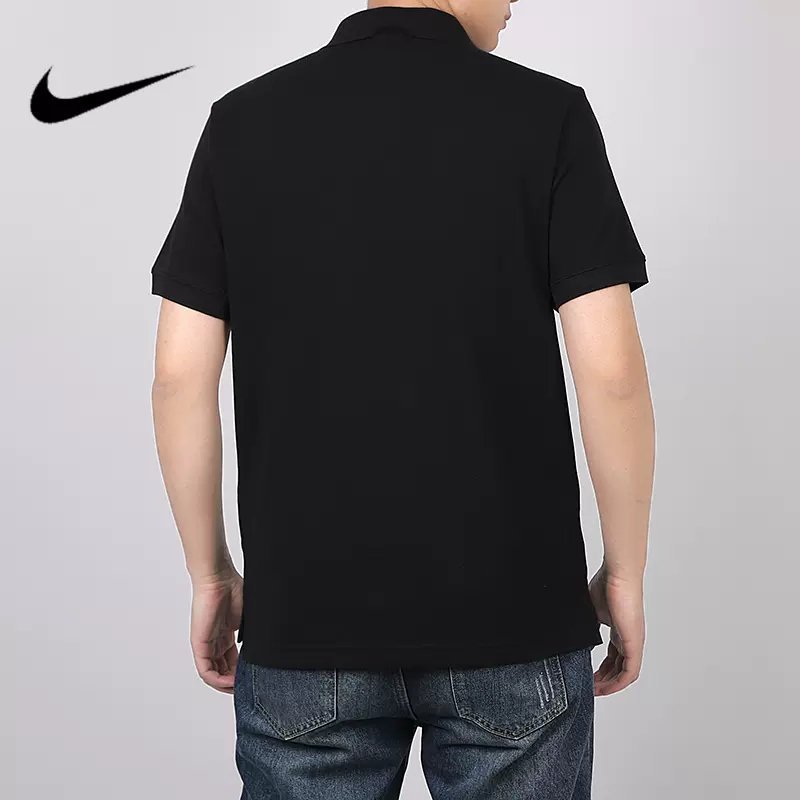 正品Nike/耐克男子短袖polo衫休闲运动纯棉翻领T恤 CJ4457-010 - 图0