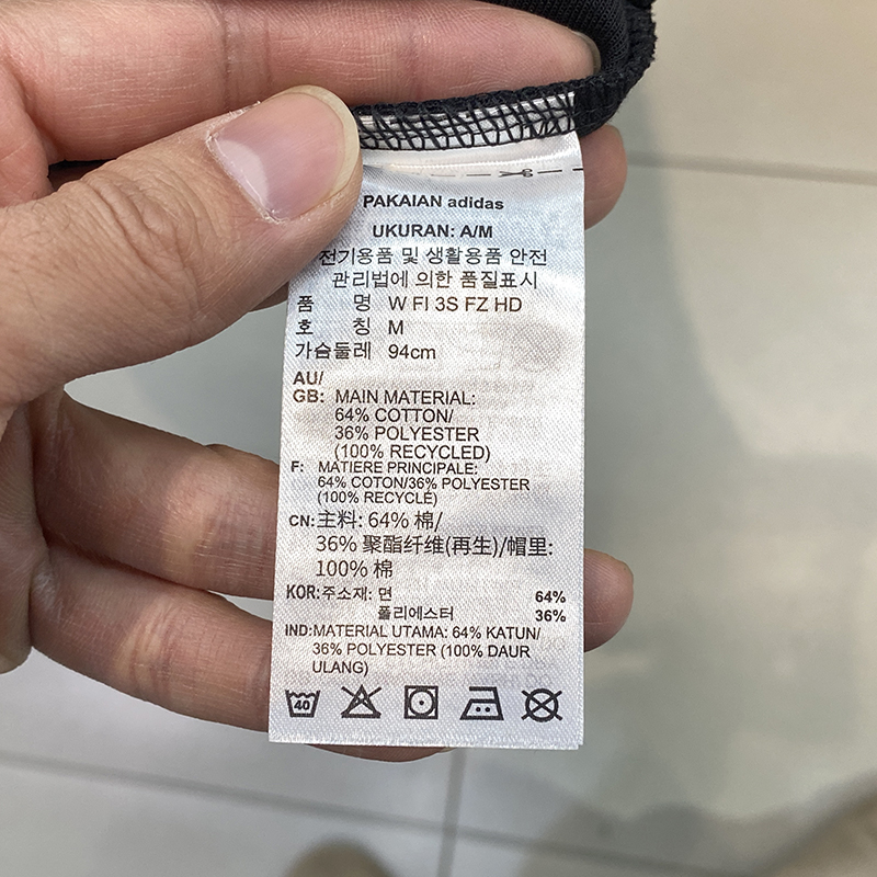 正品Adidas/阿迪达斯女子春季新款三条纹连帽针织跑步外套IN9475 - 图2