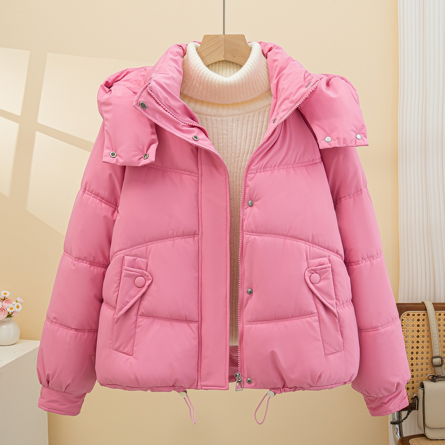 今年流行羽绒棉服女2025冬季新款小个子爆款棉服棉袄短款保暖外套,淘宝优惠券,粉丝福利购,淘宝优惠卷