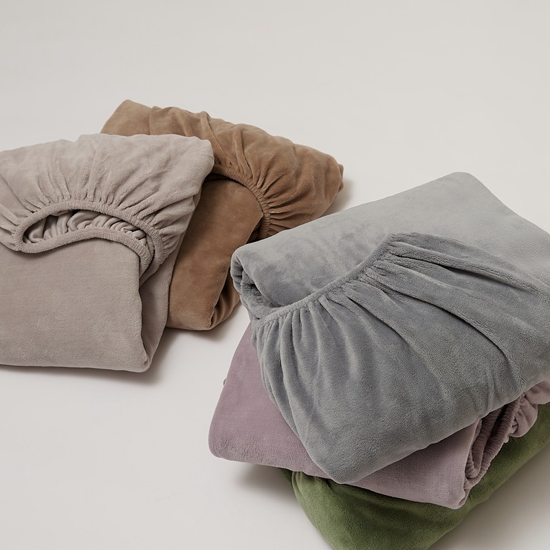无印良品冬季纯色牛奶绒床笠单件加厚加绒床罩成人家用床垫保护套,淘宝优惠券,粉丝福利购,淘宝优惠卷