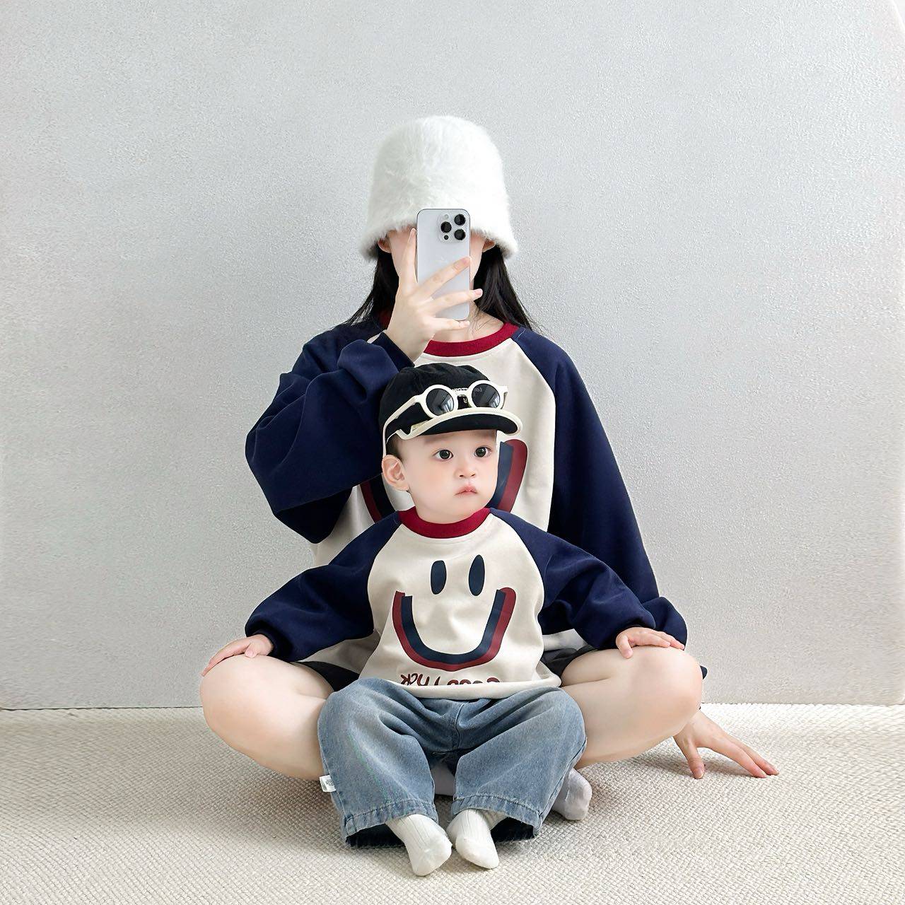 秋冬一家三口亲子装母女2025新款母子炸街高端长袖卫衣四口全家装,淘宝优惠券,粉丝福利购,淘宝优惠卷