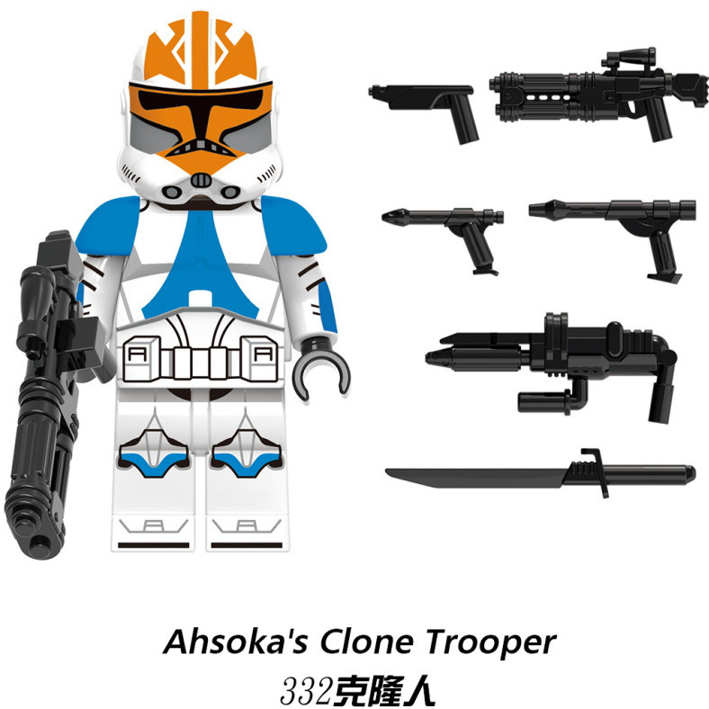 欣宏积木人仔X0303星球大战克隆人康纳侦察沙漠士兵拼装玩具模型 - 图0