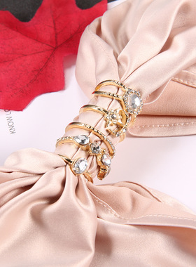 accessories inlaid diamond rings rhinestone set joints ring