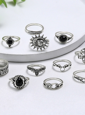 戒指European American cross-border jewelry Retro ring female