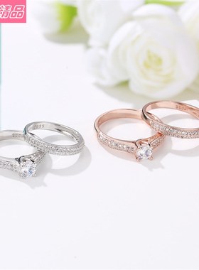 2pcs Hot-selling bride jewelry diamond ladies wedding ring