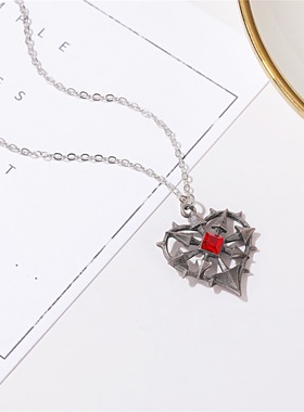 爱心项链 European American retro domineering heart necklaces