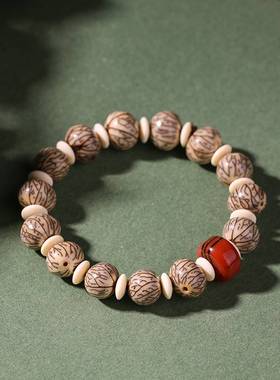 跑量款银线菩提子单圈手串麒麟眼金刚菩提子串珠手链男女文玩饰品