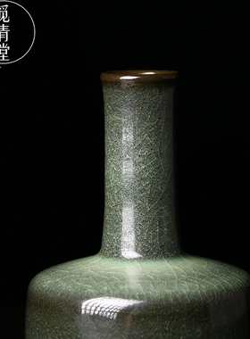 龙泉青瓷名师严加云纸全手工花器