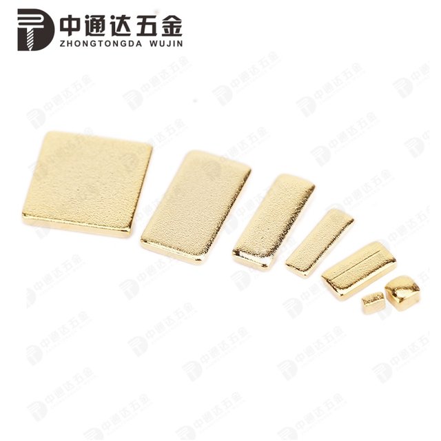 Gold-plated copper sheet conductive electrode heat dissipation bus bar copper contact
