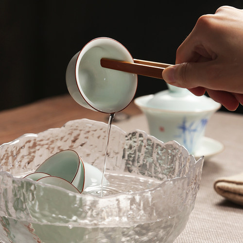 碳化竹茶夹 韩式防滑茶道零配件孟宗竹夹 竹制镊子杯夹子功夫茶具 - 图0