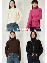 K Sister KSOEUR (small gold bar full wool) 325g LAZY WIND MINIMALIST WARM 100 LAP PIT Fur Coats Women