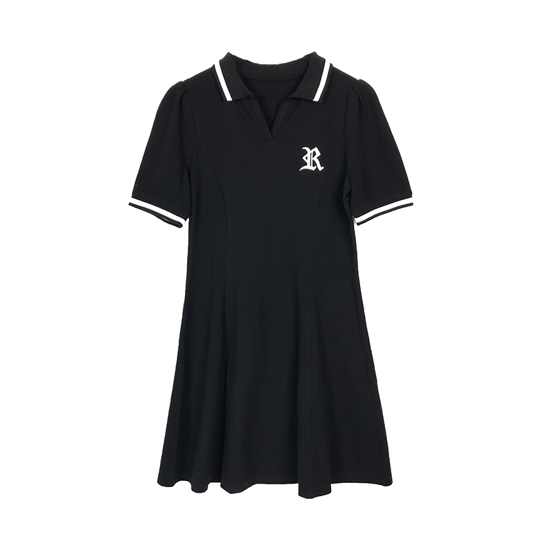 领字母连衣裙伞裙女 Polo 支珠地网眼 240G32 裙 Polo 姐自制 K 领字母连衣裙伞裙女 Polo 支珠地网眼 240G32 裙 Polo 姐自制 K