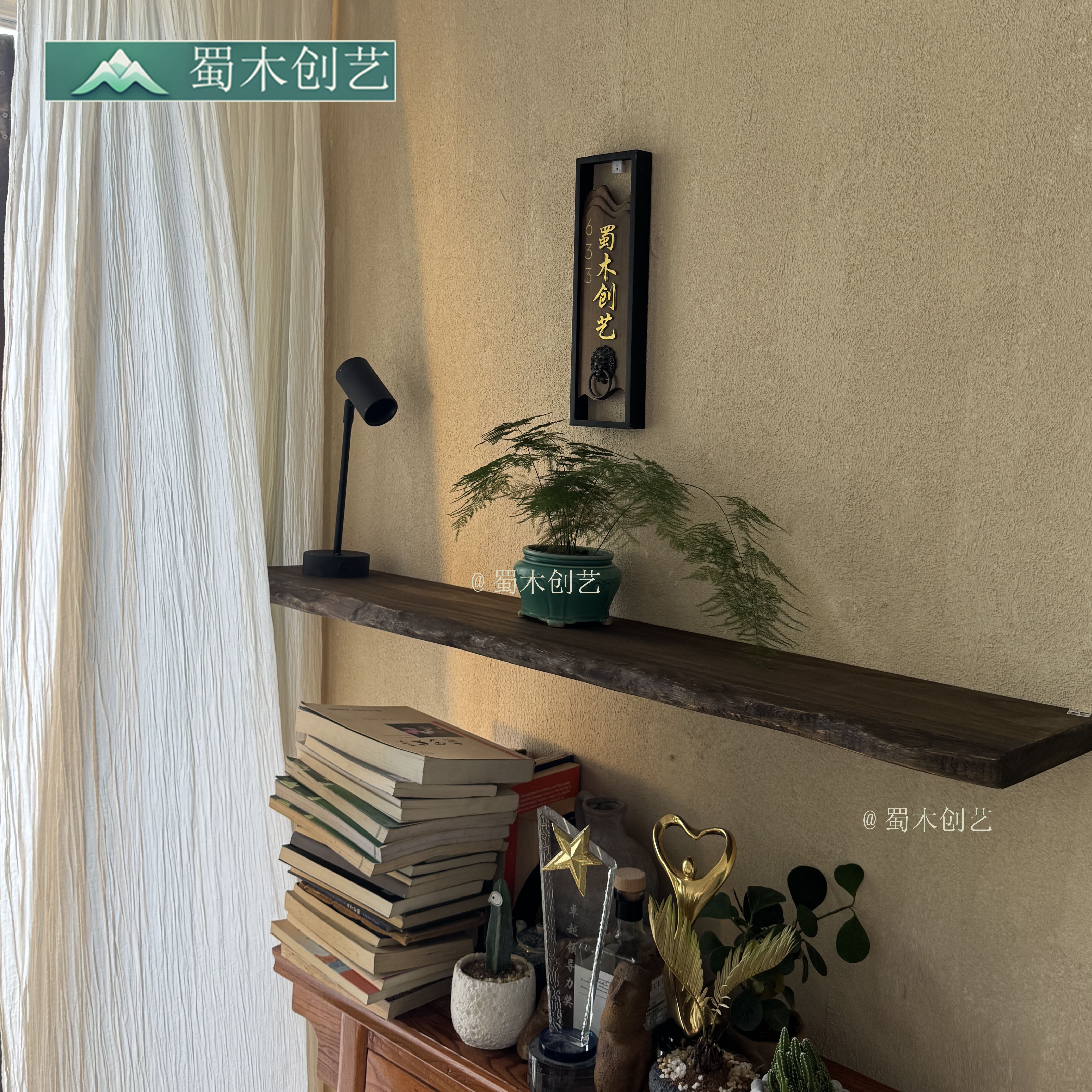 新型隔板厨房置物架壁挂一字板置物架衣物分层隔板书架分层隔板 - 图2