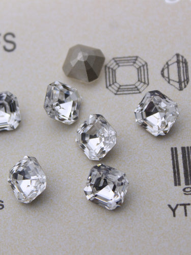 施钻水晶4480公主方多色混合尖底钻华子钻美甲饰品戒面水晶8MM6MM - 图0