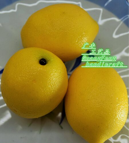 假水果 仿真水果蔬菜食品道具 仿真柠檬 黄柠檬 青柠檬 玩具模型 - 图3