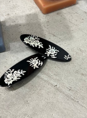 网红同款高级感侧边发夹贝壳