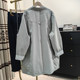 Windbreaker mid-length Korean style casual loose coat spring